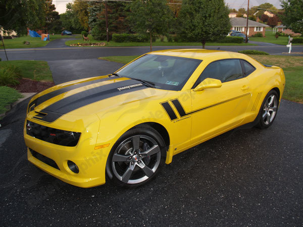 2010 - Up Camaro Side Accent Hash Stripe Graphics