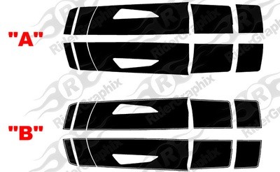 2016 - 2018 Camaro SS Coupe Factory Style Rally Stripes
