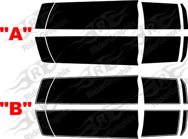 2016 - 2018 Camaro V6 Coupe Factory Style Rally Stripes