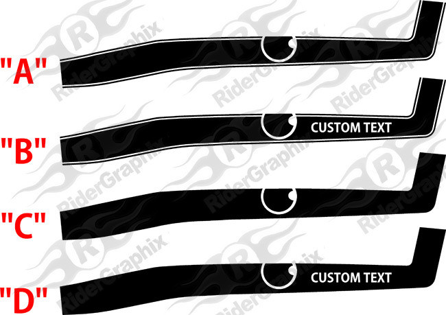 2008 - Up Dodge Challenger Full Upper Side/Trunk Stripes