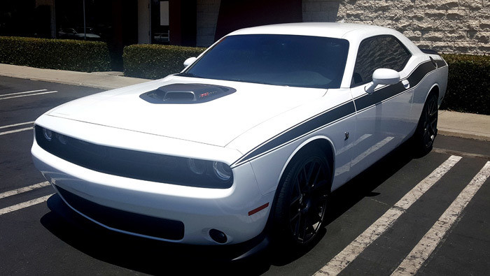 2008 - Up Dodge Challenger Full Upper Side/Trunk Stripes
