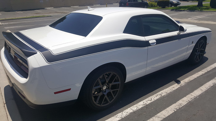 2008 - Up Dodge Challenger Full Upper Side/Trunk Stripes