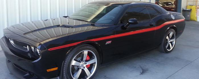 2008 - Up Dodge Challenger Yellow Jacket Style Stripe Kit