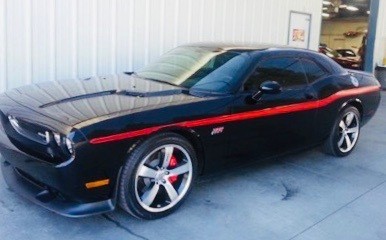 2008 - Up Dodge Challenger Yellow Jacket Style Stripe Kit