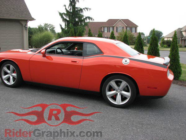 2008 - Up Dodge Challenger Pinstripe Upper Bodyline Stripe Kit