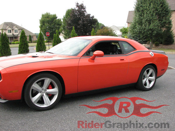 2008 - Up Dodge Challenger Pinstripe Upper Bodyline Stripe Kit