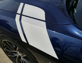 2015 - Up Dodge Challenger Scat Pack Inspired Hood to Fender Stripes