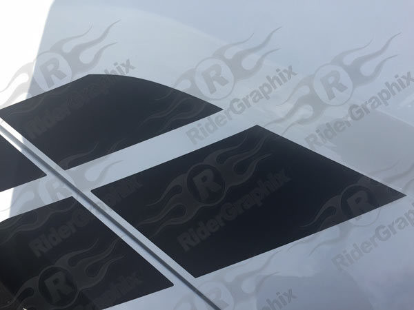 2015 - Up Dodge Challenger Hood to Fender Stripes