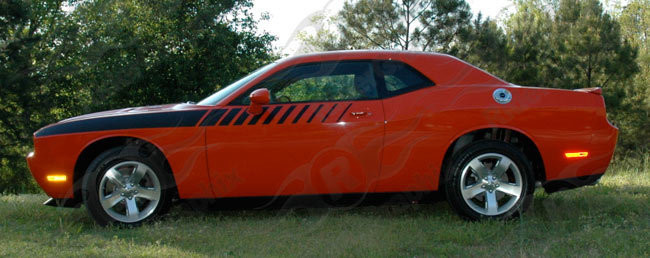 2008 - Up Dodge Challenger Strobe Accent Stripe Graphic Kit