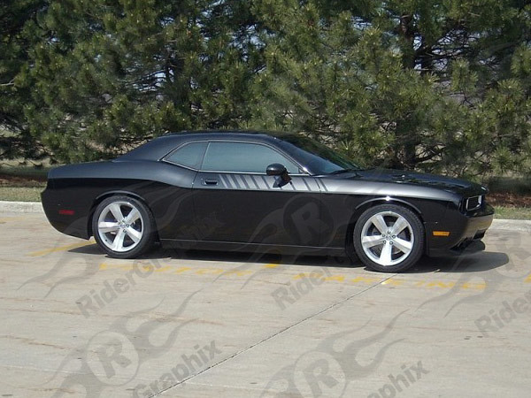 2008 - Up Dodge Challenger Strobe Accent Stripe Graphic Kit