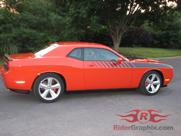 2008 - Up Dodge Challenger Strobe Accent Stripe Graphic Kit