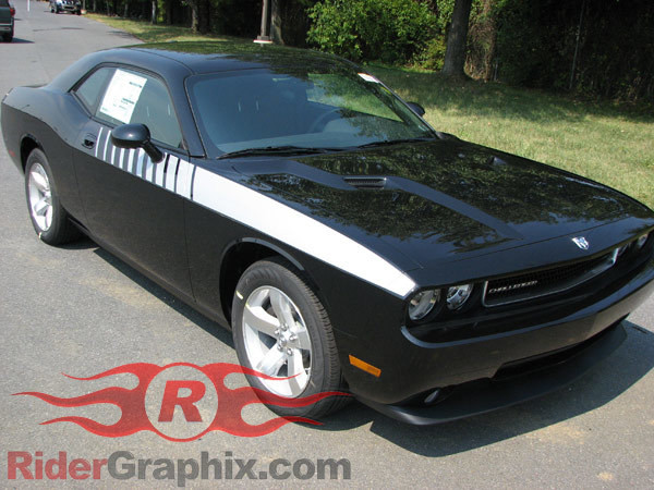 2008 - Up Dodge Challenger Strobe Accent Stripe Graphic Kit