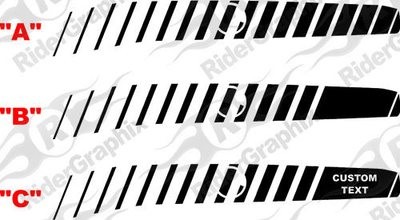 2008 - Up Dodge Challenger Rear Strobe Accent Side Stripe Graphic Kit