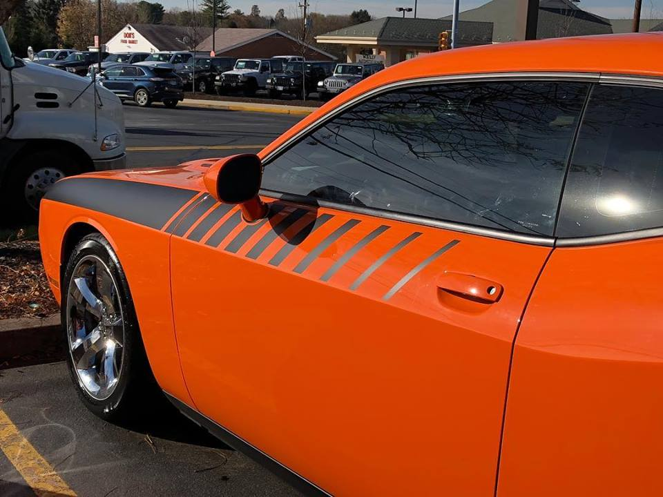 2008 - Up Dodge Challenger Strobe Accent Stripe Graphic Kit