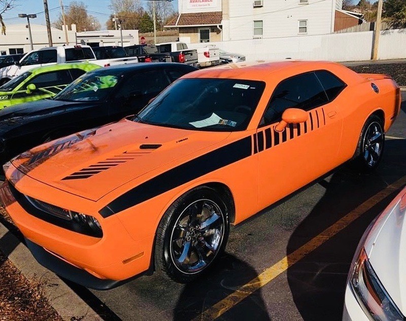 2008 - Up Dodge Challenger Strobe Accent Stripe Graphic Kit