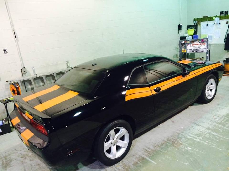 2008 - Up Dodge Challenger 71 RT Style Side Stripes