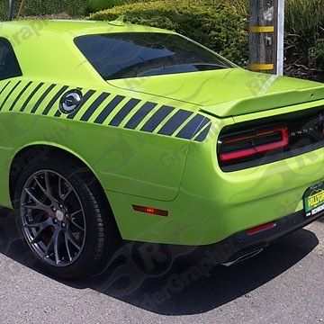 2008 - Up Dodge Challenger Rear Strobe Accent Side Stripe Graphic Kit