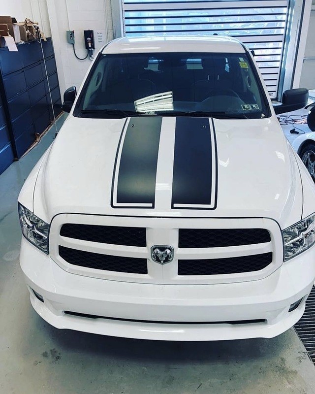 2009 - 2021 Ram (Classic) 1500 Standard Hood and Tailgate Rally Stripes