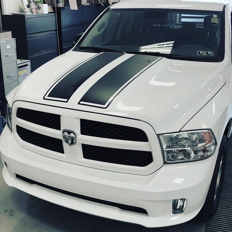 2009 - 2021 Ram (Classic) 1500 Standard Hood and Tailgate Rally Stripes
