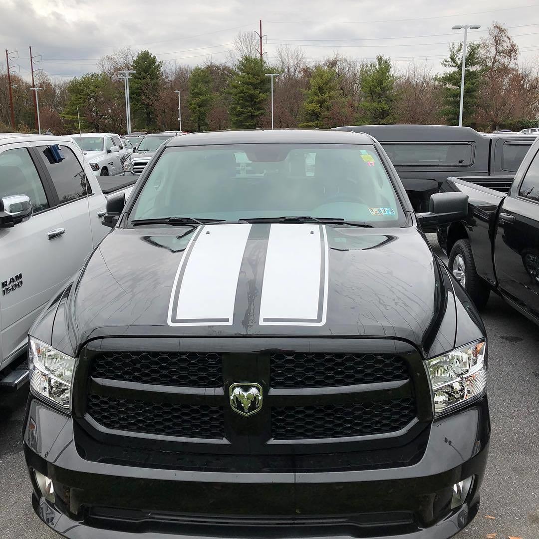 2009 - 2021 Ram (Classic) 1500 Standard Hood and Tailgate Rally Stripes