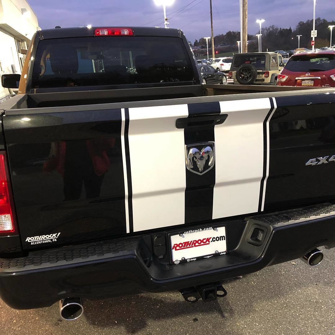 2009 - 2021 Ram (Classic) 1500 Standard Hood and Tailgate Rally Stripes