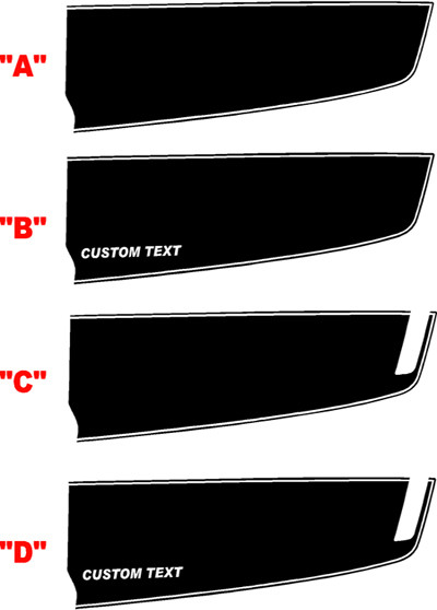 2010 - 2015 Camaro Extended Front Dual Rally Stripes