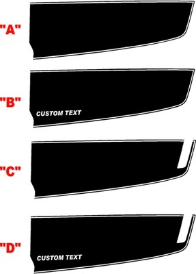 2010 - 2015 Camaro Extended Front Dual Rally Stripes