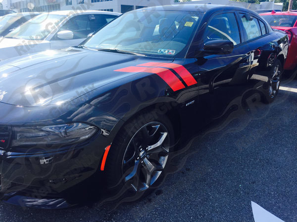 2006 - Up Dodge Charger Hood to Fender Stripes