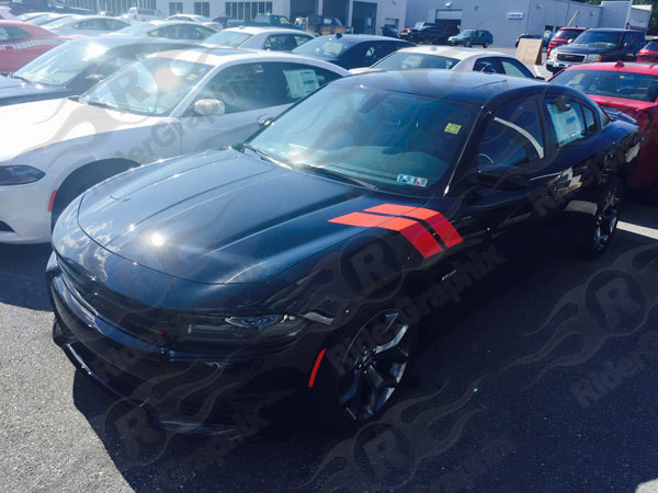 2006 - Up Dodge Charger Hood to Fender Stripes