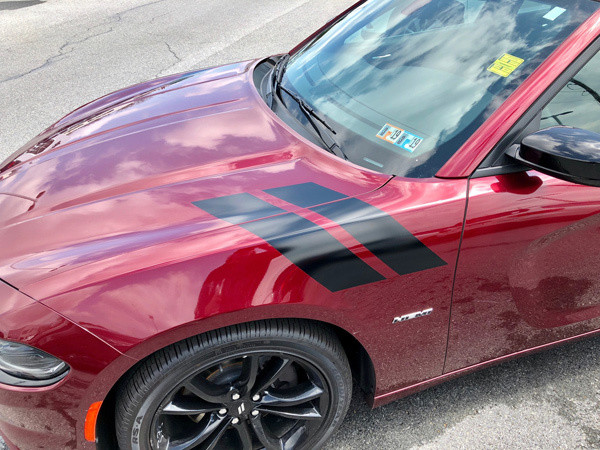 2006 - Up Dodge Charger Hood to Fender Stripes