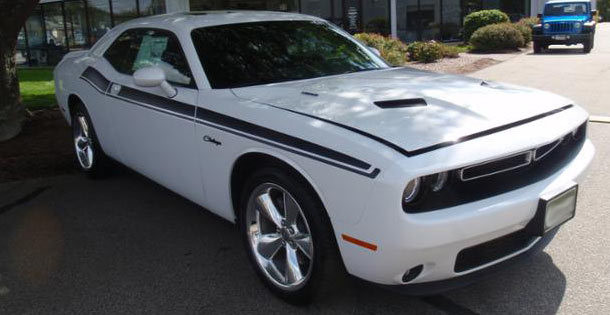 2008 - Up Dodge Challenger 2015 RT Classic Style Side Stripes