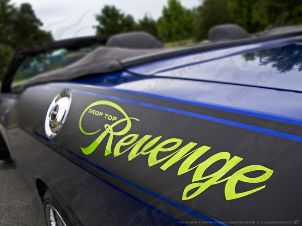 2008 - Up Dodge Challenger Full Body Length Upper Side Stripes