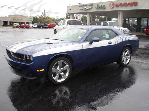 2008 - Up Dodge Challenger Full Body Length Upper Side Stripes