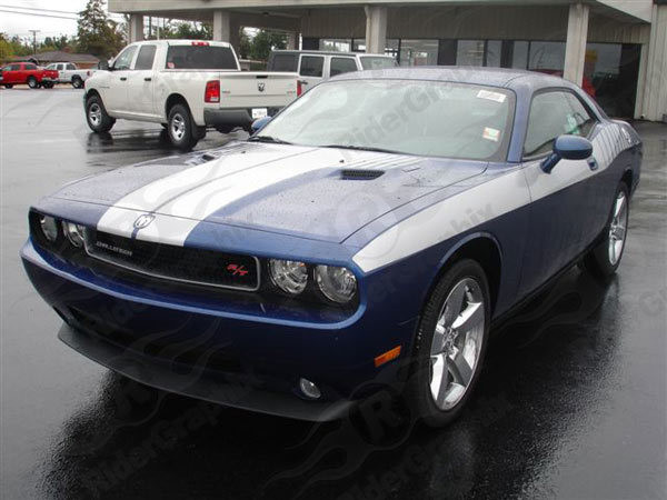 2008 - Up Dodge Challenger Full Body Length Upper Side Stripes