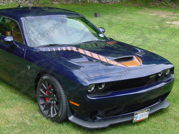 2015 - up Dodge Challenger SRT Hellcat RT GT Hood Spear Graphics