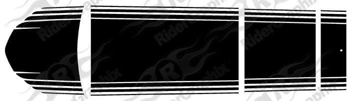 2015 - up Dodge Challenger Shaker Inspired Full Stripe Kit