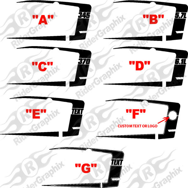 2008 - Up Challenger Rear QP C Stripe Kit