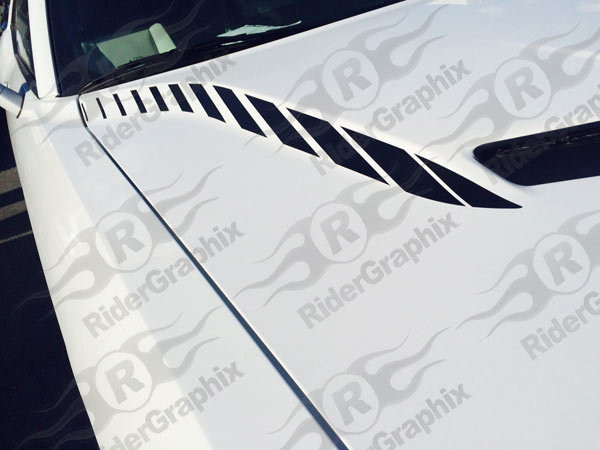 2015 - up Dodge Challenger Hood Spear Accent Stripe Vinyl Graphics