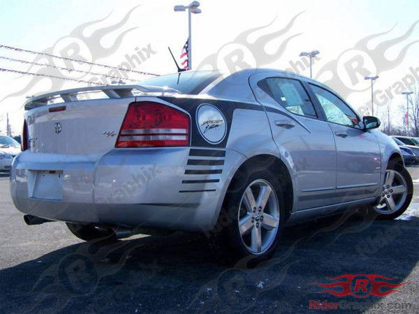 2008 - 2014 Dodge Avenger Super Bee Style Quarter Panel Stripe Kits