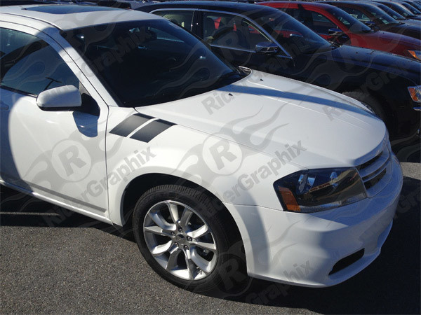 2008 - 2014 Dodge Avenger Hood to Fender Stripe Kits