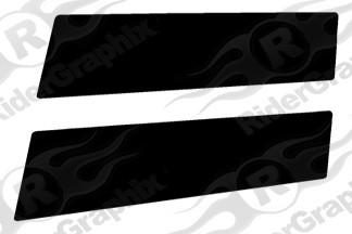 2009-2014 Dodge Challenger RT Classic Factory Front Nose Stripe Extensions Only
