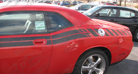 2009 - 2014 Dodge Challenger RT Classic Factory Rear Stripe Extensions Only