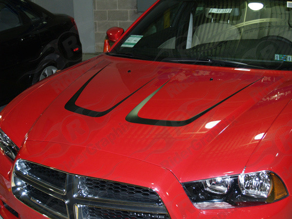 2011 -2014 Dodge Charger Hood Scallop Graphics