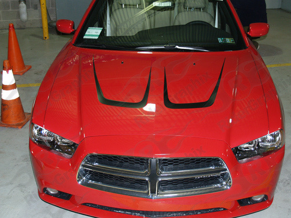 2011 -2014 Dodge Charger Hood Scallop Graphics