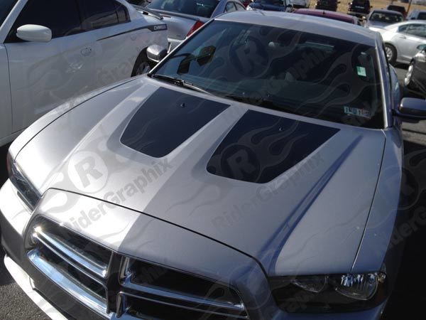 2011 -2014 Dodge Charger Hood Blackout Graphics