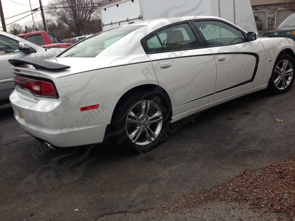 2011 -2014 Dodge Charger Extended Side Scallop Graphics