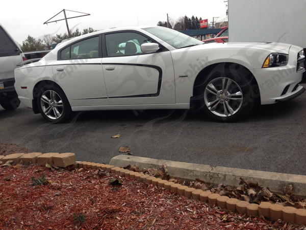 2011 -2014 Dodge Charger Extended Side Scallop Graphics