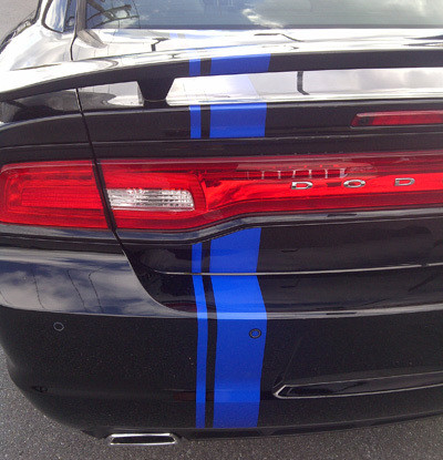 2006 - up Dodge Charger Offset Rally Stripe Kit