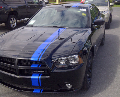 2006 - up Dodge Charger Offset Rally Stripe Kit