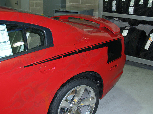 2011 - 2014 Dodge Charger Hockey Style Quarter Panel Stripe Kit